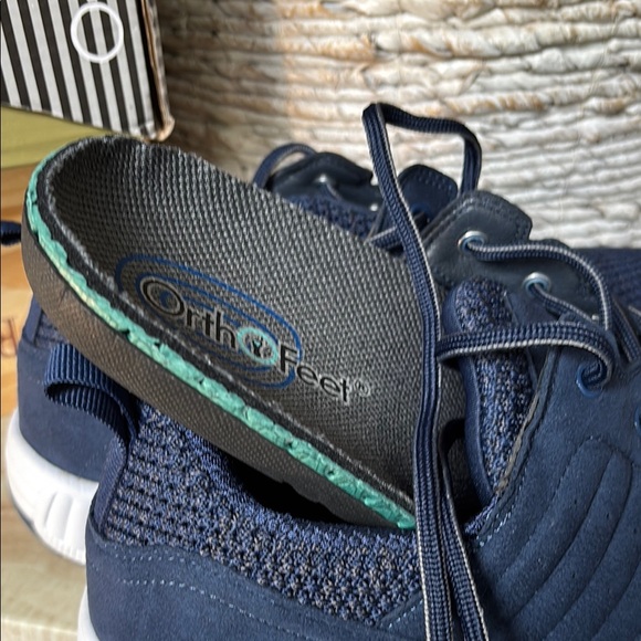 Tacoma by ORTHOFEET Blue Knit Sneakers with Cushioned Sole size 12 WIDE. New - Picture 7 of 7